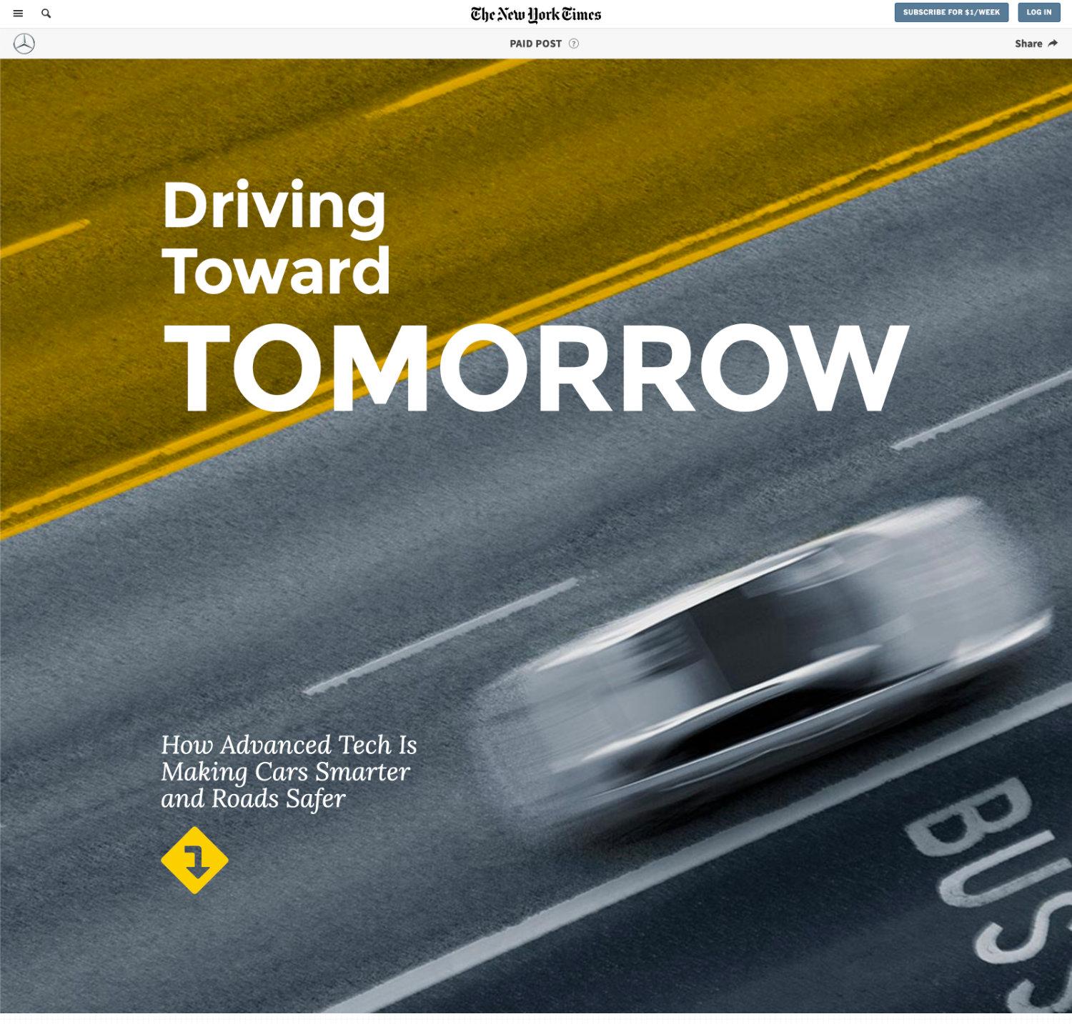 Mercedes-Benz - Driving Toward Tomorrow | NYT